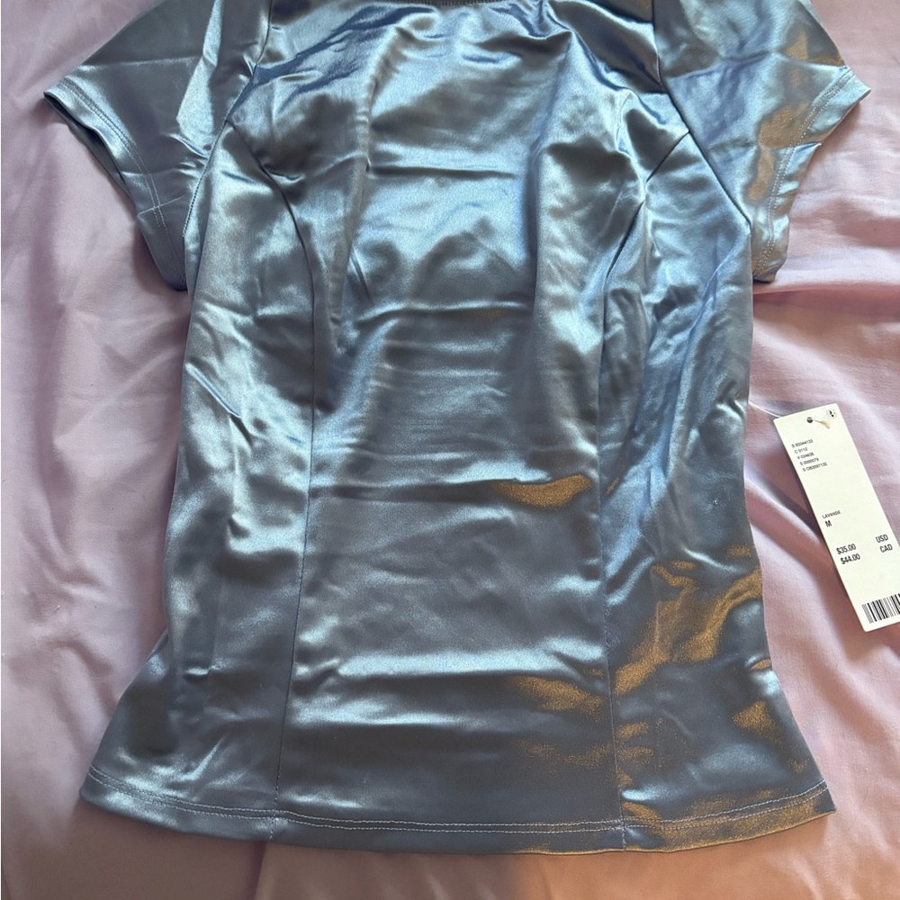 Urban Outfitters Blue Graphic Short Sleeve Tee